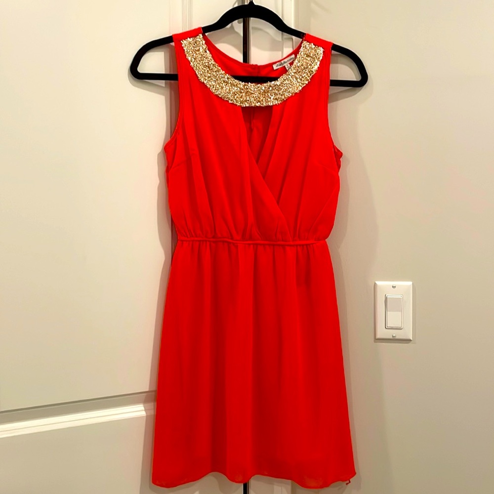 Red/orange dress